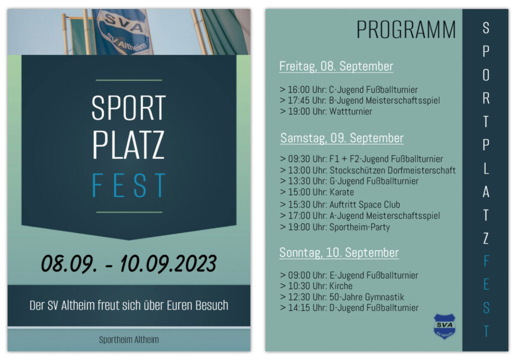 Sportplatzfest SV Altheim 2023