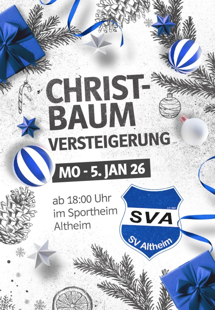 2026 Flyer Christbaumversteigerung - SV Altheim